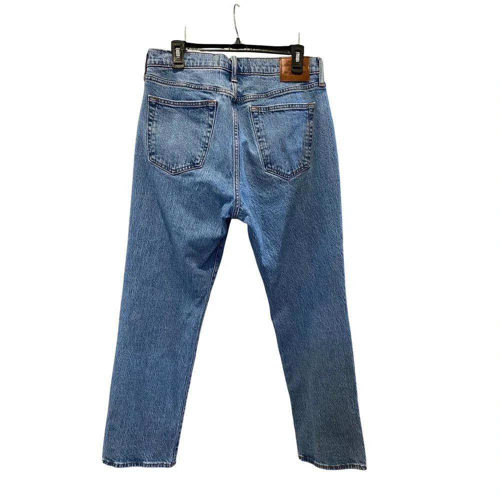 Abercrombie & Fitch Athletic Straight Jeans Mens 32x32 Medium Wash Vintage‎ EUC